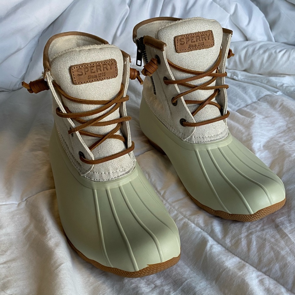 Sperry Salt Water Metallic Duck Boots